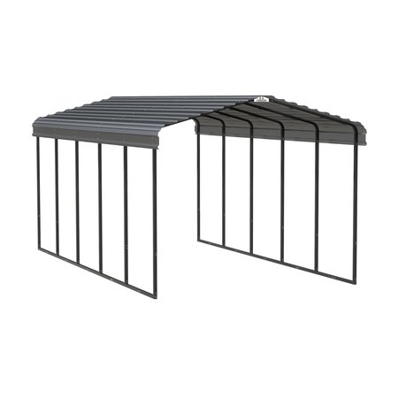 ARROW STORAGE PRODUCTS Carport, 12 ft. x 24 ft. x 9 ft. Charcoal CPHC122409